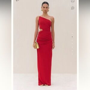 Brand new cult gaia colbiw gown in red!